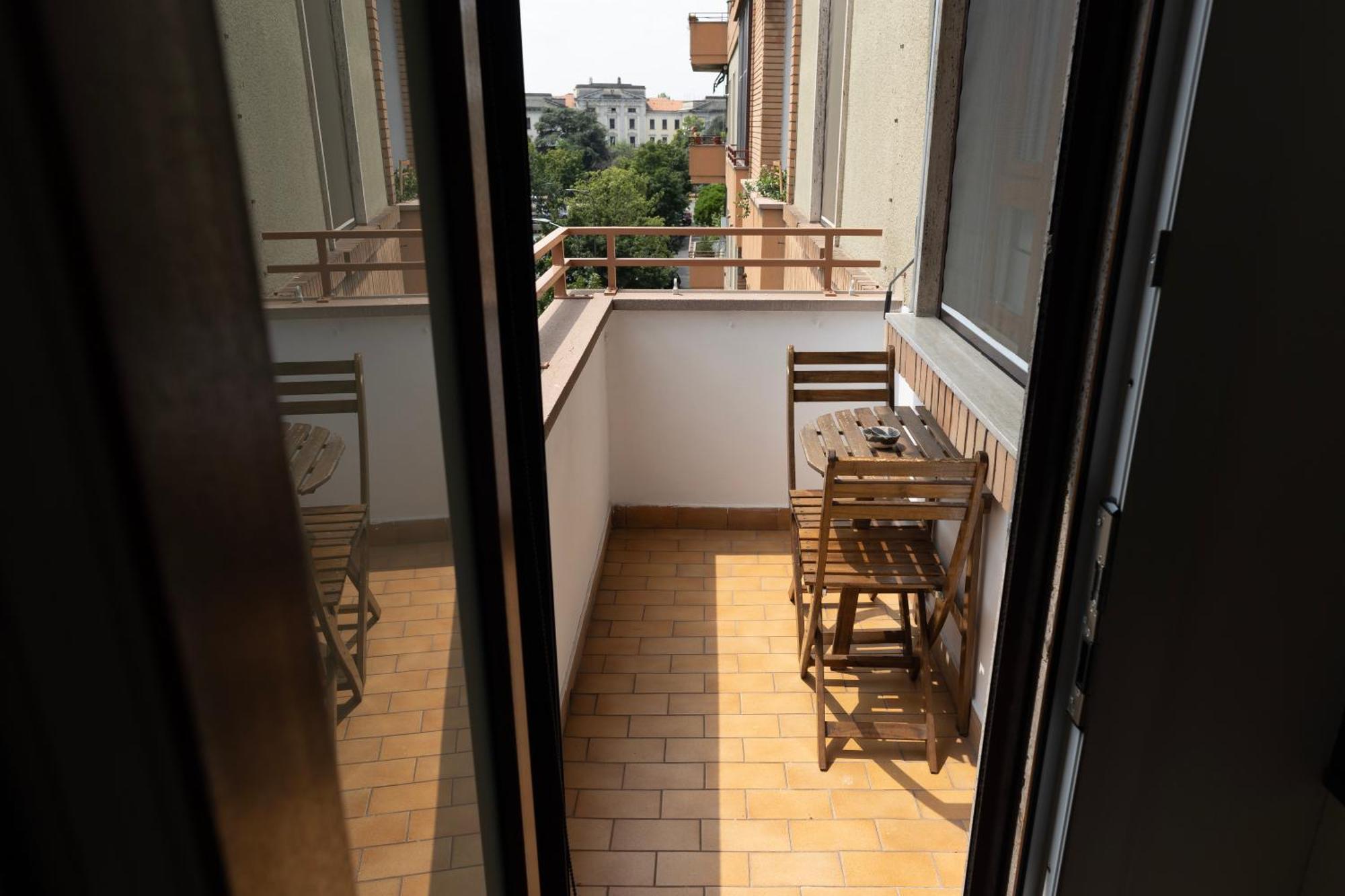 Ferienwohnung Elegante Bilocale In De Angeli - Piazzale Siena Mailand Exterior foto